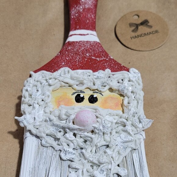 Handmade Santa Paintbrush--Keepsake - Picture 1 of 11